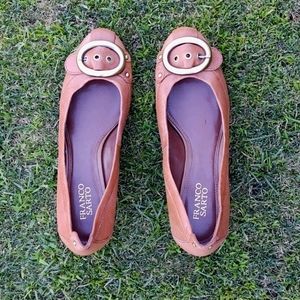 Franco Sarto stacked wedge pump wom size 9 1/2